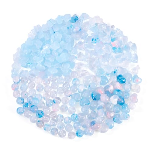Beadthoven Acrylperlen, Schmetterling, Schleife, Herz, rund, transparent, Acrylperlen für selbstgemachte Armbänder, Halsketten, Schlüsselanhänger, Schmuckherstellung, Hellblau, 211 Stück Beadthoven Acrylperlen, Schmetterling, Schleife, Herz, rund, transparent, Acrylperlen für selbstgemachte Armbänder, Halsketten, Schlüsselanhänger, Schmuckherstellung, Hellblau, 211 Stück von BB Beadthoven