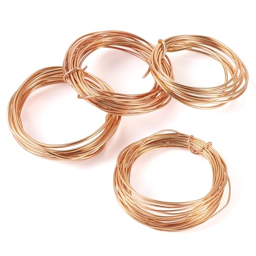 Beadthoven Aluminium-Basteldraht, 4 Größen, 1,5 mm, 2 mm, 2,5 mm, 3 mm, biegbarer, flexibler Metall-Basteldraht für Schmuckherstellung, Anker-Draht für DIY-Skulpturen, Basteln, Wickelpuppen, Skelett Beadthoven Aluminium-Basteldraht, 4 Größen, 1,5 mm, 2 mm, 2,5 mm, 3 mm, biegbarer, flexibler Metall-Basteldraht für Schmuckherstellung, Anker-Draht für DIY-Skulpturen, Basteln, Wickelpuppen, Skelett von BB Beadthoven