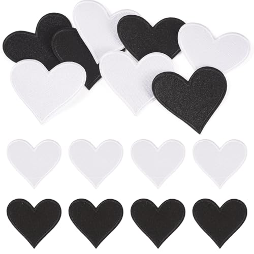 Beadthoven Aufnäher zum Aufbügeln, Motiv: Herzen, bestickt, zum Aufnähen, Valentinstag, Reparaturflicken für Kleidung, Jacken, Jeans, Hüte, Rucksack, Basteln, 6,6 x 7,1 cm, 8 Stück Beadthoven Aufnäher zum Aufbügeln, Motiv: Herzen, bestickt, zum Aufnähen, Valentinstag, Reparaturflicken für Kleidung, Jacken, Jeans, Hüte, Rucksack, Basteln, 6,6 x 7,1 cm, 8 Stück von BB Beadthoven