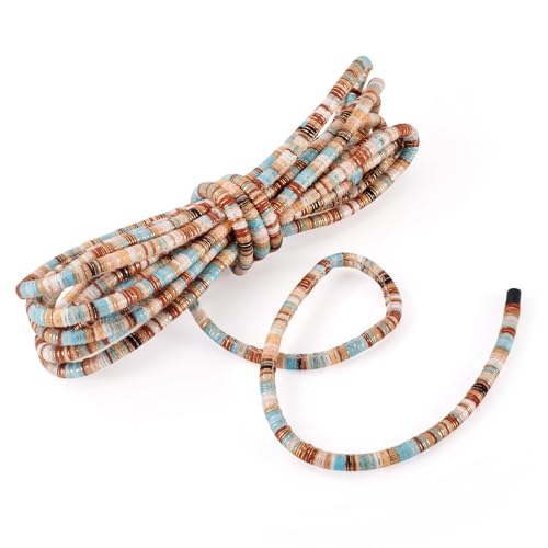 Beadthoven Ethnisches rundes Seil, 6 mm Durchmesser, Bohemia, elastische Faserkordel, geflochtenes Baumwollseil für DIY, Handy, Geldbörse, Schlüsselband, Armband, Halsketten, Schmuckherstellung Beadthoven Ethnisches rundes Seil, 6 mm Durchmesser, Bohemia, elastische Faserkordel, geflochtenes Baumwollseil für DIY, Handy, Geldbörse, Schlüsselband, Armband, Halsketten, Schmuckherstellung von BB Beadthoven