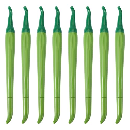 Beadthoven Gel-Tinte, Chili-Stifte in Pfefferform, Kunststoff-Kugelschreiber mit feiner Spitze, Schreibstifte für Tagebuch, Büro, Schule, Schreibwaren, Olivgrün, 10 Stück Beadthoven Gel-Tinte, Chili-Stifte in Pfefferform, Kunststoff-Kugelschreiber mit feiner Spitze, Schreibstifte für Tagebuch, Büro, Schule, Schreibwaren, Olivgrün, 10 Stück von BB Beadthoven