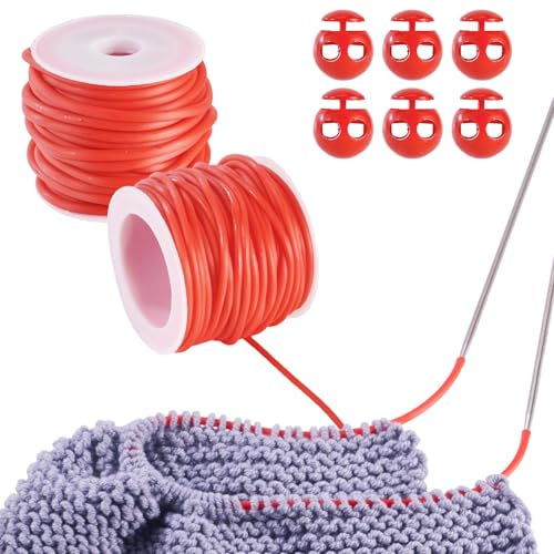 Beadthoven Hohlrohr-Gummischnur mit 2 / 3 mm Hohlrohren, mit 8 Kunststoff-Kordelschlössern, Barbierschnur zum Stricken von Stichhaltern, Silikonschlauch für DIY-Armbänder, Perlen, Schmuckherstellung Beadthoven Hohlrohr-Gummischnur mit 2 / 3 mm Hohlrohren, mit 8 Kunststoff-Kordelschlössern, Barbierschnur zum Stricken von Stichhaltern, Silikonschlauch für DIY-Armbänder, Perlen, Schmuckherstellung von BB Beadthoven