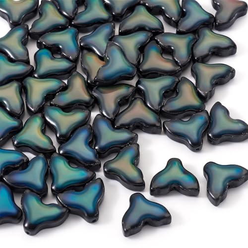 Beadthoven Kristallglasperlen, Farbwechsel, Temperaturfühlung, Stimmungsarmband, Perlen, Meerjungfrauenschwanz, lustige Pony-Abstandshalter für Schmuckherstellung, Halskette, Schlüsselanhänger von BB Beadthoven