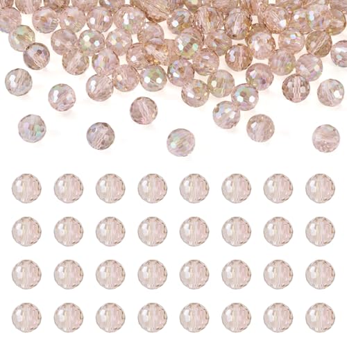 Beadthoven Kristallglasperlen in AB-Farbe, 10 mm, transparent, Kamel, facettiert, runde Glasperlen für DIY-Halsketten, Armbänder, Handwerk, Schmuckherstellung, Loch: 1,5 mm, 80 Stück Beadthoven Kristallglasperlen in AB-Farbe, 10 mm, transparent, Kamel, facettiert, runde Glasperlen für DIY-Halsketten, Armbänder, Handwerk, Schmuckherstellung, Loch: 1,5 mm, 80 Stück von BB Beadthoven