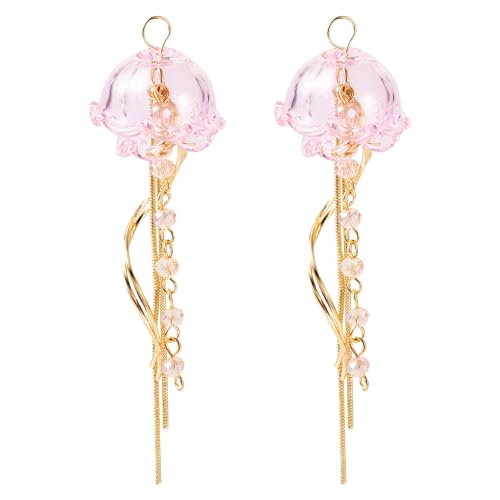 Beadthoven Quallen Glas große Anhänger Dekorative hängende Ornamente Quallen baumeln Charms mit Quaste Schlangenketten für DIY Windspiele Ohrringe Herstellung, Glas Beadthoven Quallen Glas große Anhänger Dekorative hängende Ornamente Quallen baumeln Charms mit Quaste Schlangenketten für DIY Windspiele Ohrringe Herstellung, Glas von BB Beadthoven