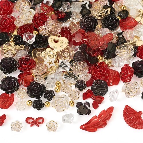 Beadthoven Blumen-Charms zum Basteln von Halsketten, Armbändern, Ohrringen, Schmuckherstellung, Kunstharz Beadthoven Blumen-Charms zum Basteln von Halsketten, Armbändern, Ohrringen, Schmuckherstellung, Kunstharz von BB Beadthoven