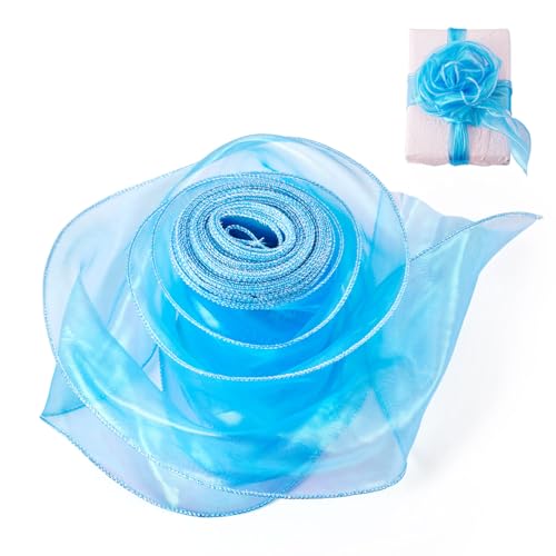 Beadthoven Schillernde Polyester-Bänder, 10 cm breit, durchscheinendes Chiffonband, schimmerndes Organzaband für Blumensträuße, Verpackungen, Schleifen, Kränze, Dekoration, Basteln, Dunkelblau Beadthoven Schillernde Polyester-Bänder, 10 cm breit, durchscheinendes Chiffonband, schimmerndes Organzaband für Blumensträuße, Verpackungen, Schleifen, Kränze, Dekoration, Basteln, Dunkelblau von BB Beadthoven