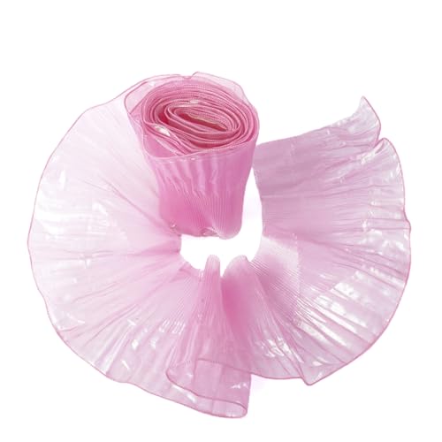 Beadthoven 4,5 m gerüschte Spitzenborten aus Polyester, plissiert, gewellt, Chiffon, Tüll, Rüschen, Spitzenbordüre zum Nähen, Kleid, Kostüm, Hochzeit, Dekoration, Trimmen und Basteln Beadthoven 4,5 m gerüschte Spitzenborten aus Polyester, plissiert, gewellt, Chiffon, Tüll, Rüschen, Spitzenbordüre zum Nähen, Kleid, Kostüm, Hochzeit, Dekoration, Trimmen und Basteln von BB Beadthoven
