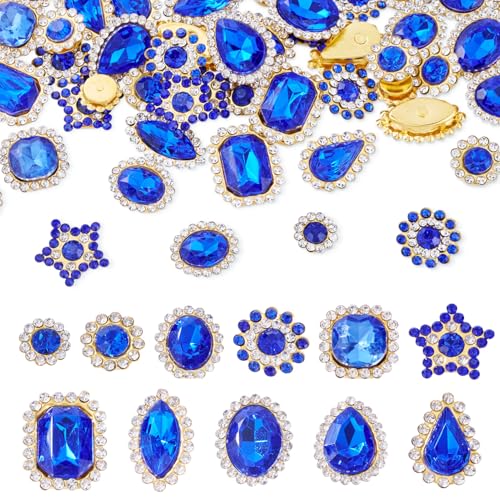 Beadthoven Strasssteine zum Aufnähen, gemischte Formen, Kristall-Edelsteine mit Metallbasis, goldene Klaue, flache Rückseite, Strasssteine für Handwerk, Kleidung, Schuhe, Schuhe, Kleider Beadthoven Strasssteine zum Aufnähen, gemischte Formen, Kristall-Edelsteine mit Metallbasis, goldene Klaue, flache Rückseite, Strasssteine für Handwerk, Kleidung, Schuhe, Schuhe, Kleider von BB Beadthoven
