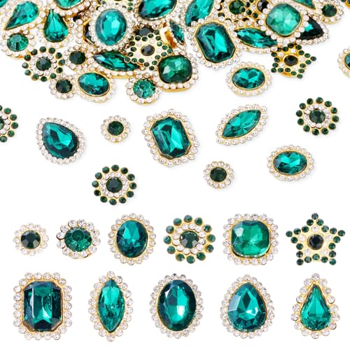 Beadthoven Strasssteine zum Aufnähen, gemischte Formen, Kristall-Edelsteine mit Metallbasis, goldene Klaue, flache Rückseite, Strasssteine für Handwerk, Kleidung, Schuhe, Schuhe, Kleider Beadthoven Strasssteine zum Aufnähen, gemischte Formen, Kristall-Edelsteine mit Metallbasis, goldene Klaue, flache Rückseite, Strasssteine für Handwerk, Kleidung, Schuhe, Schuhe, Kleider von BB Beadthoven