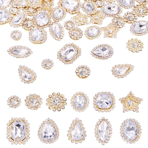 Beadthoven Strasssteine zum Aufnähen, gemischte Formen, Kristall-Edelsteine mit Metallbasis, goldene Klaue, flache Rückseite, Strasssteine zum Basteln, Kleidung, Schuhe, Schuhe, Kleider Beadthoven Strasssteine zum Aufnähen, gemischte Formen, Kristall-Edelsteine mit Metallbasis, goldene Klaue, flache Rückseite, Strasssteine zum Basteln, Kleidung, Schuhe, Schuhe, Kleider von BB Beadthoven