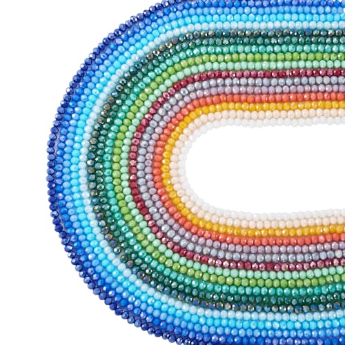 Beadthoven facettierte Glasperlen, galvanisiert, facettiert, 4 mm, facettierte Rondelle, AB-Farbe, undurchsichtig, Bastelperlen für selbstgemachte Halsketten, Armbänder, Ohrringe, Schmuckherstellung Beadthoven facettierte Glasperlen, galvanisiert, facettiert, 4 mm, facettierte Rondelle, AB-Farbe, undurchsichtig, Bastelperlen für selbstgemachte Halsketten, Armbänder, Ohrringe, Schmuckherstellung von BB Beadthoven
