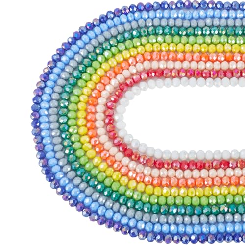 Beadthoven galvanisierte Glasperlen, 6 mm, facettierte Rondelle, Kristallperle, AB-Farbe, undurchsichtig, lose Bastelperlen für selbstgemachte Halsketten, Armbänder, Ohrringe, Schmuckherstellung, Loch Beadthoven galvanisierte Glasperlen, 6 mm, facettierte Rondelle, Kristallperle, AB-Farbe, undurchsichtig, lose Bastelperlen für selbstgemachte Halsketten, Armbänder, Ohrringe, Schmuckherstellung, Loch von BB Beadthoven