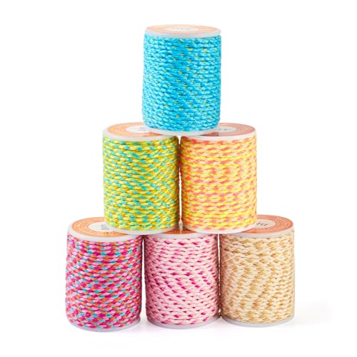 Beadthoven geflochtene Baumwollkordel, 1,5 mm, 4-lagig, bunt, Perlenfaden, Schnur für Freundschaftsarmbänder, Schmuckherstellung, Makramee-Seil, Wandbehang, Pflanzenaufhänger, Kumihimo DIY Handwerk, 6 Beadthoven geflochtene Baumwollkordel, 1,5 mm, 4-lagig, bunt, Perlenfaden, Schnur für Freundschaftsarmbänder, Schmuckherstellung, Makramee-Seil, Wandbehang, Pflanzenaufhänger, Kumihimo DIY Handwerk, 6 von BB Beadthoven
