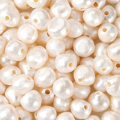 Beadthoven Natürliche Süßwasserperlen, 1,6 mm großes Loch, unregelmäßige Kartoffelform, Perlen für Halsketten, Armbänder, Schmuckherstellung, Leder-/Nylonschnur, Kette, Basteln, 7 bis 8 mm, 100 Stück Beadthoven Natürliche Süßwasserperlen, 1,6 mm großes Loch, unregelmäßige Kartoffelform, Perlen für Halsketten, Armbänder, Schmuckherstellung, Leder-/Nylonschnur, Kette, Basteln, 7 bis 8 mm, 100 Stück von BB Beadthoven