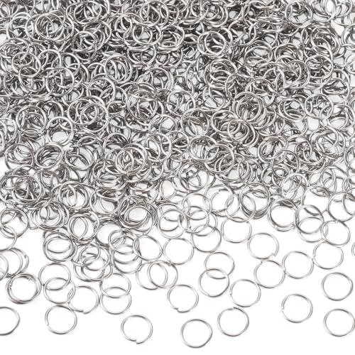 Beadthoven offene Binderinge aus Edelstahl, 10 mm, rostbeständig, für Schmuckherstellung, Mini-Ringverbinder für Ohrringe, Halsketten, Armbänder, Schlüsselanhänger, Reparatur, Handwerk, 1500 Stück Beadthoven offene Binderinge aus Edelstahl, 10 mm, rostbeständig, für Schmuckherstellung, Mini-Ringverbinder für Ohrringe, Halsketten, Armbänder, Schlüsselanhänger, Reparatur, Handwerk, 1500 Stück von BB Beadthoven