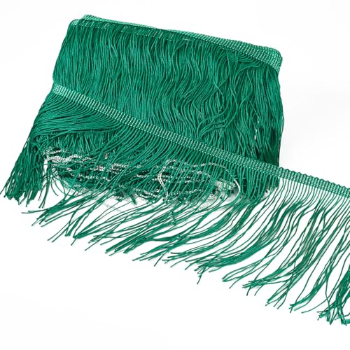 Fransenbordüre mit Quaste, 9,1 m lang, Polyester, Spitzenbänder zum Nähen, Kleidung, Kissen, Vorhang, Heimdekorationen, Basteln, Grün, 9,1 m Fransenbordüre mit Quaste, 9,1 m lang, Polyester, Spitzenbänder zum Nähen, Kleidung, Kissen, Vorhang, Heimdekorationen, Basteln, Grün, 9,1 m von BB Beadthoven