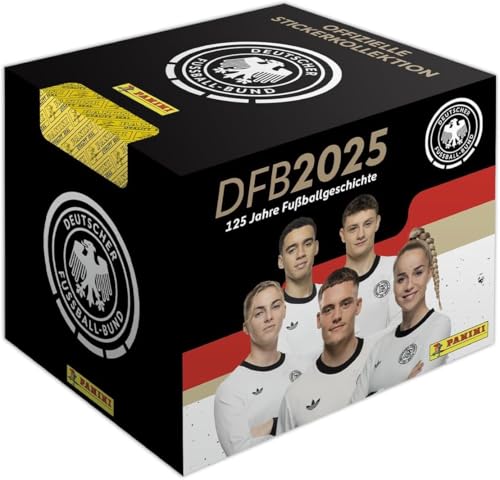 Panini 125 Jahre DFB Fussball Sticker - 1x Display je 36x Stickertüten Fußball Sticker Sammel-Tüten DFB 2025 und BB-Toy-Trades Toploader Panini 125 Jahre DFB Fussball Sticker - 1x Display je 36x Stickertüten Fußball Sticker Sammel-Tüten DFB 2025 und BB-Toy-Trades Toploader von BB-Toy-Trades