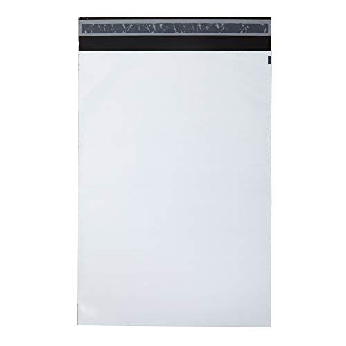 BB-Verpackungen 100x Folienversandtaschen Weiß 325 x 425 mm LDPE-Coexfolie (100 Stück) | reißfest, wasserundurchlässig und selbsklebender Sicherheitsverschluss von BB-Verpackungen