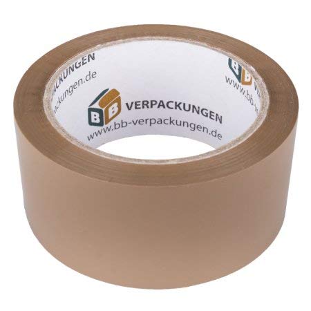 BB-Verpackungen 144 x Klebeband PP28 48 mm x 66 m (Acrylat, leise abrollend und hohe Klebkraft) - Sets zwischen 6 und 144 Rollen von BB-Verpackungen