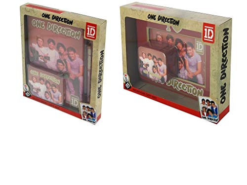 One Direction Notizbuch, Geldbörse und Stift, A5, mit Geschenkpackung und One Direction Bilderrahmen und kleiner Schmuckschatulle mit Geschenkpackung, Kombi-Set One Direction Notizbuch, Geldbörse und Stift, A5, mit Geschenkpackung und One Direction Bilderrahmen und kleiner Schmuckschatulle mit Geschenkpackung, Kombi-Set von BB