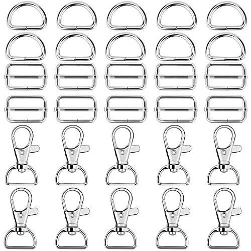 Schnallen Set Metall, Drehbar D Ring, Drehverschlüsse Lanyard, Schiebeschnalle Gurtversteller, Drehbare Karabinerhaken, Seilzubehör Für Schlüsselanhänger, Schultergurte, Handtaschen, Wandertaschen Usw Schnallen Set Metall, Drehbar D Ring, Drehverschlüsse Lanyard, Schiebeschnalle Gurtversteller, Drehbare Karabinerhaken, Seilzubehör Für Schlüsselanhänger, Schultergurte, Handtaschen, Wandertaschen Usw von BBAOO