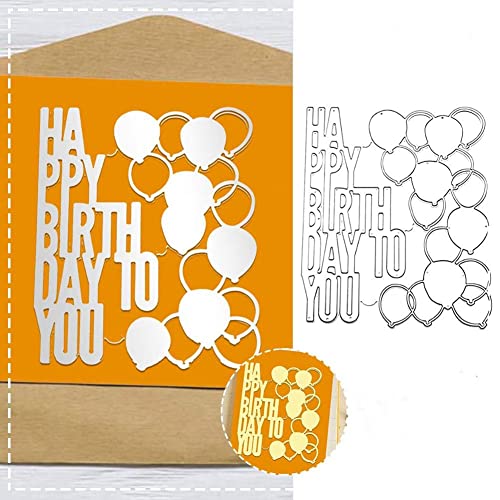 Happy Birthday to You Stanzformen für Kartenherstellung, Metall-Stanzformen für Kartenherstellung, Papierbastelstanzschablone, Hintergrundprägeschablonen von BBASILIYSD
