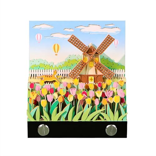 Kreativer 3D-Kalender 2026, 2026, kreativer Abreißkalender, 3D-Papierschnitzerei-Notizblock mit Lichtern, DIY-Papierschnitzerei, Kunst, Desktop-Dekoration für Zuhause, Büro, Urlaub von BBASILIYSD