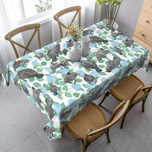 BBAytu Rechteckige Tischdecke mit Kaninchenmotiv, 89 x 140 cm, für Küche, Esszimmer, Außenbereich BBAytu Rechteckige Tischdecke mit Kaninchenmotiv, 89 x 140 cm, für Küche, Esszimmer, Außenbereich von BBAytu