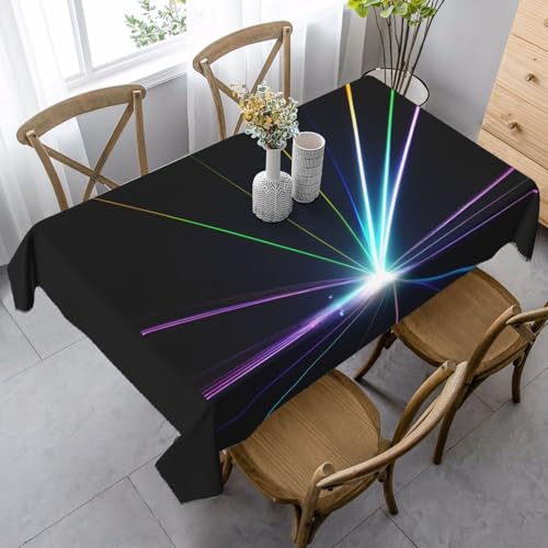 BBAytu Vielseitige, rechteckige Tischdecke für Küche, Esszimmer, Außenbereich, Laserdruck, 89 x 140 cm von BBAytu