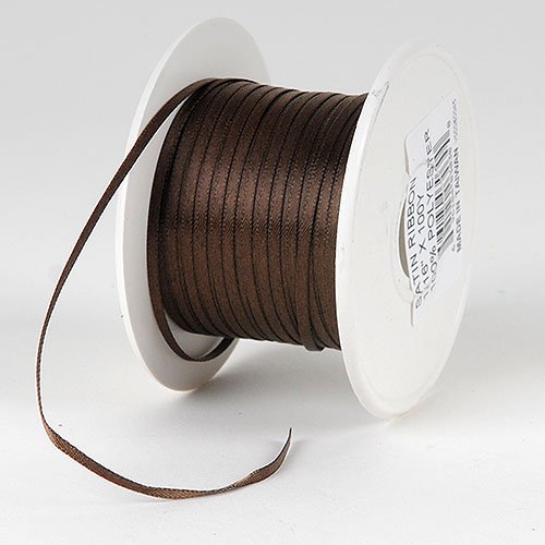 BBCrafts Chocolate Brown Satin Ribbon 1/8 inch 100 Yards by BBCrafts Chocolate Brown Satin Ribbon 1/8 inch 100 Yards by von BBCrafts