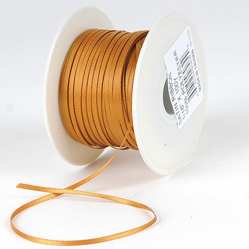 Old Gold Satin Ribbon 1/8 inch 100 Yards by BBCrafts Old Gold Satin Ribbon 1/8 inch 100 Yards by BBCrafts von BBCrafts
