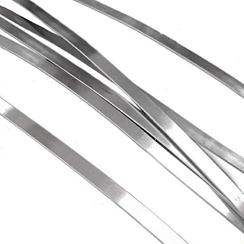 Rechteckiger 925er Sterlingsilber Draht - Flach, Ring, Blanko - Länge 100 mm - Schmuck-Erkenntnisse von BBDMind