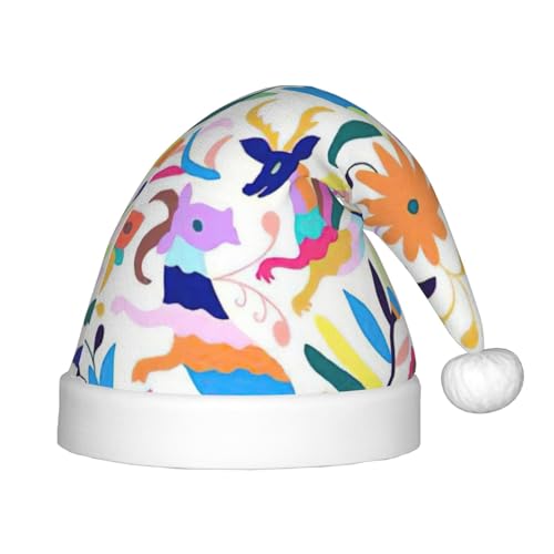 BBEXJIGY Otomi mexikanische Weihnachtsmütze mit Tierdruck, weich, bequem, kleiner Kopf, Partyhut BBEXJIGY Otomi mexikanische Weihnachtsmütze mit Tierdruck, weich, bequem, kleiner Kopf, Partyhut von BBEXJIGY