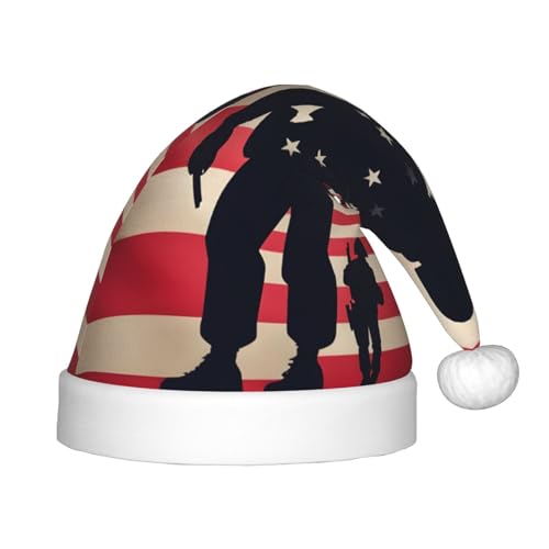 BBEXJIGY Patriotische amerikanische Militärsoldaten bedruckte Weihnachtsmütze, weich und bequem, kleiner Kopf, unverzichtbar für die festliche Jahreszeit BBEXJIGY Patriotische amerikanische Militärsoldaten bedruckte Weihnachtsmütze, weich und bequem, kleiner Kopf, unverzichtbar für die festliche Jahreszeit von BBEXJIGY