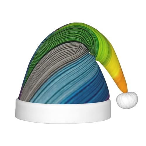 BBEXJIGY Weiche und bequeme Weihnachtsmütze mit Regenbogenstreifen BBEXJIGY Weiche und bequeme Weihnachtsmütze mit Regenbogenstreifen von BBEXJIGY