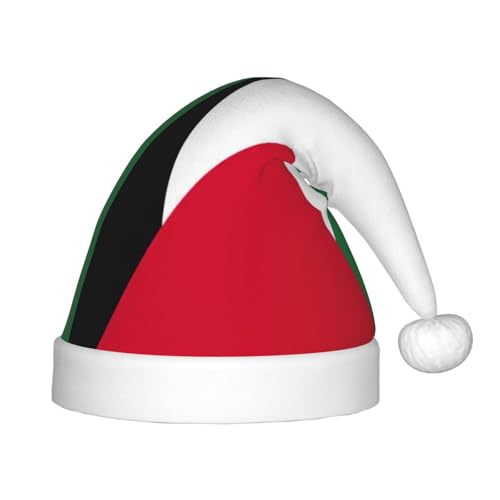 BBEXJIGY Weiche und bequeme Weihnachtsmütze mit palästinensischer Flagge von BBEXJIGY
