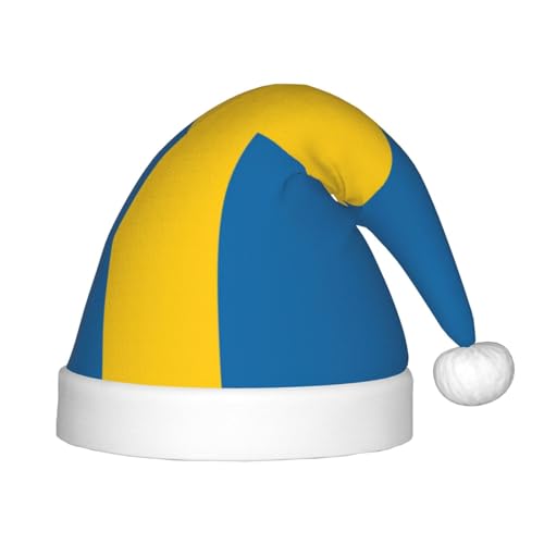 BBEXJIGY Weiche und bequeme Weihnachtsmütze mit schwedischer Flagge von BBEXJIGY