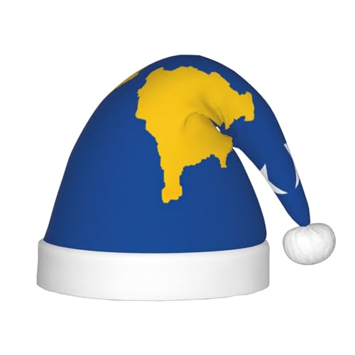 BBEXJIGY Weihnachtsmütze, bedruckt, Kosovo-Flagge, weich und bequem, kleiner Kopf, Partyhut BBEXJIGY Weihnachtsmütze, bedruckt, Kosovo-Flagge, weich und bequem, kleiner Kopf, Partyhut von BBEXJIGY