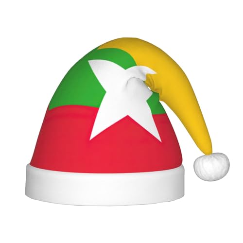 BBEXJIGY Weihnachtsmütze mit Myanmar-Flagge, weich und bequem, kleiner Kopf, unverzichtbares Accessoire für die Weihnachtszeit BBEXJIGY Weihnachtsmütze mit Myanmar-Flagge, weich und bequem, kleiner Kopf, unverzichtbares Accessoire für die Weihnachtszeit von BBEXJIGY