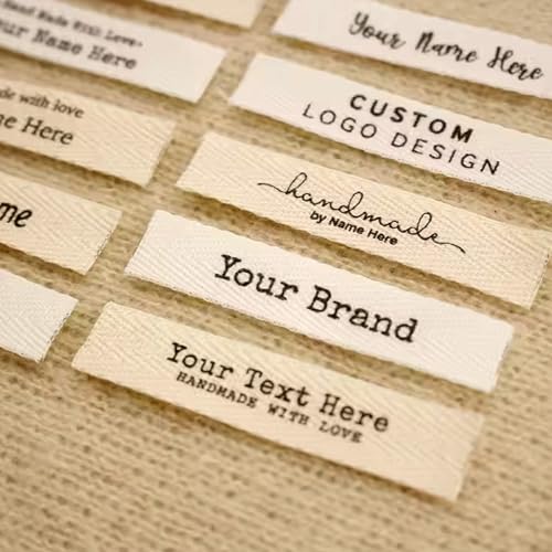 12x60mm Handgemachtes Baumwolletikett Mit Text, Personalisierter Name, Personalisierte Markenetiketten, Bio-Baumwollanhänger, Ein Oder Zwei Zeilen, Waschbare Anhänger 12x60mm Handgemachtes Baumwolletikett Mit Text, Personalisierter Name, Personalisierte Markenetiketten, Bio-Baumwollanhänger, Ein Oder Zwei Zeilen, Waschbare Anhänger von BBGDP
