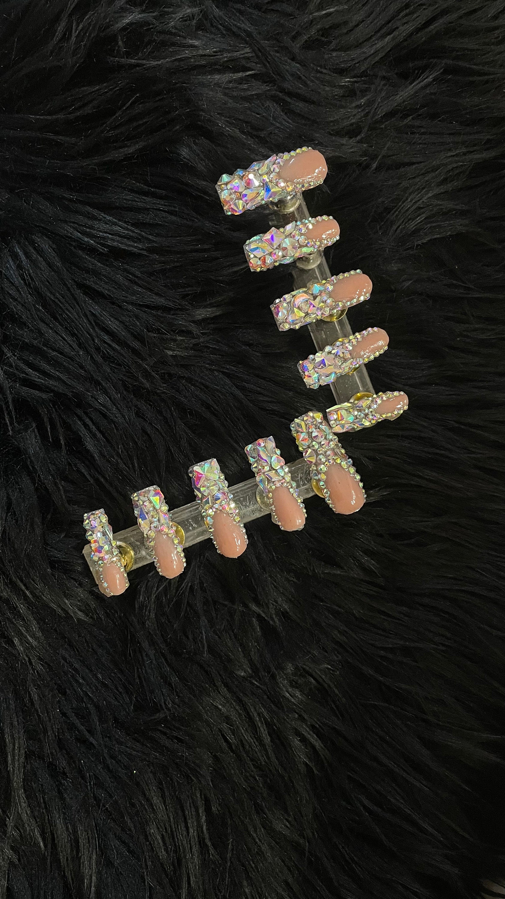 xl Acryl French Bling Set xl Acryl French Bling Set von BBJDBeautybyJodenise