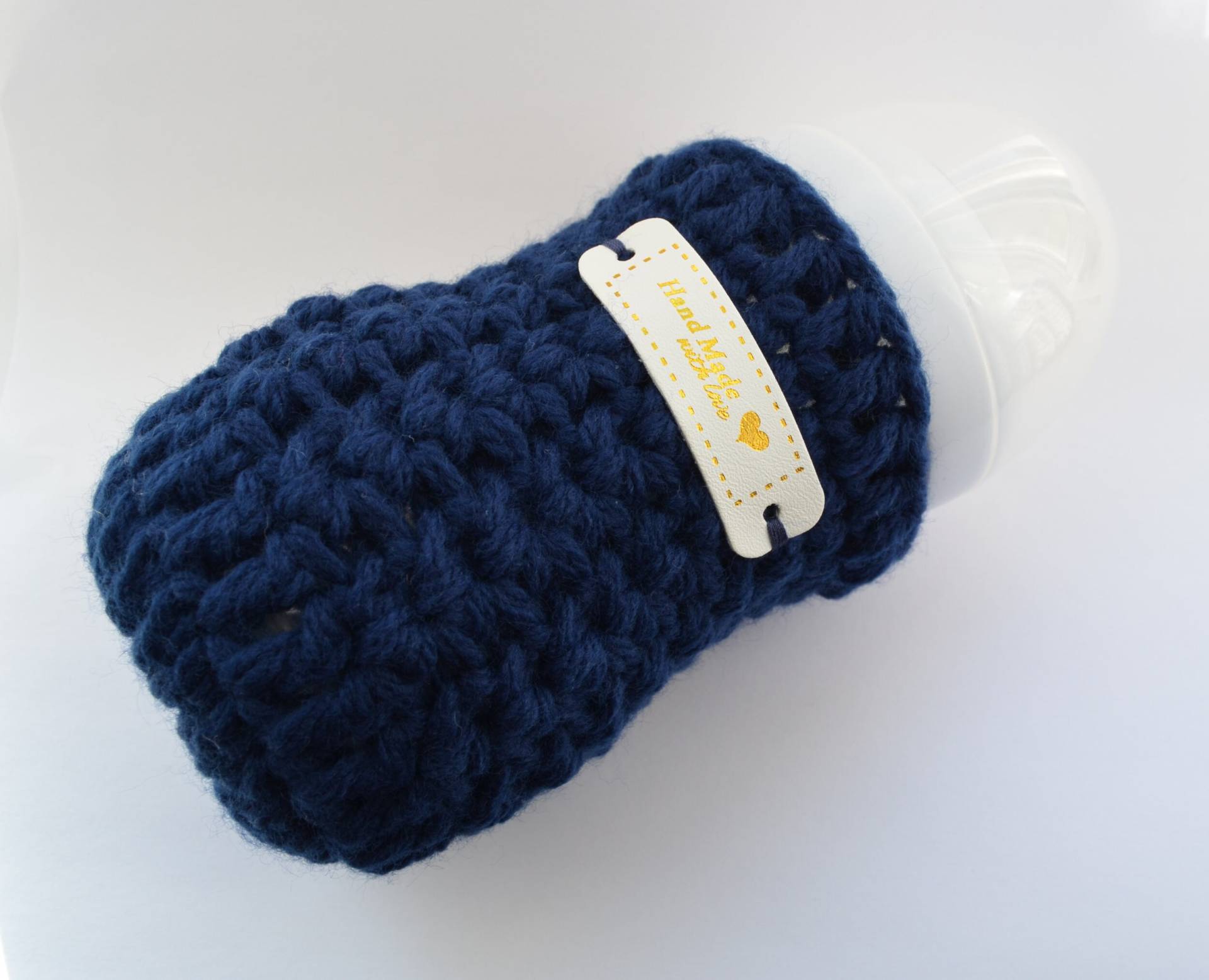Navy Blau Hand Gehäkelte Baby Flasche Wärmer Isolator, Häkeln Cosy, Limited Edition Einzigartige Geschenk Bereit Zu Versenden Navy Blau Hand Gehäkelte Baby Flasche Wärmer Isolator, Häkeln Cosy, Limited Edition Einzigartige Geschenk Bereit Zu Versenden von BBKits