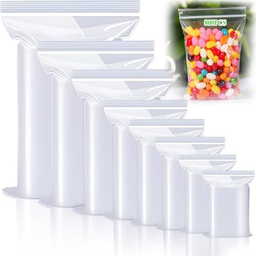 BBLTIFF 800 Stück Druckverschlussbeutel, 8 Größen Plastikbeutel Verschließbar Set, Zipper Beutel, Wiederverschließbare Beutel, Transparente Aufbewahrungsbeutel, PE Polybeutel Zur Aufbewahrung BBLTIFF 800 Stück Druckverschlussbeutel, 8 Größen Plastikbeutel Verschließbar Set, Zipper Beutel, Wiederverschließbare Beutel, Transparente Aufbewahrungsbeutel, PE Polybeutel Zur Aufbewahrung von BBLTIFF