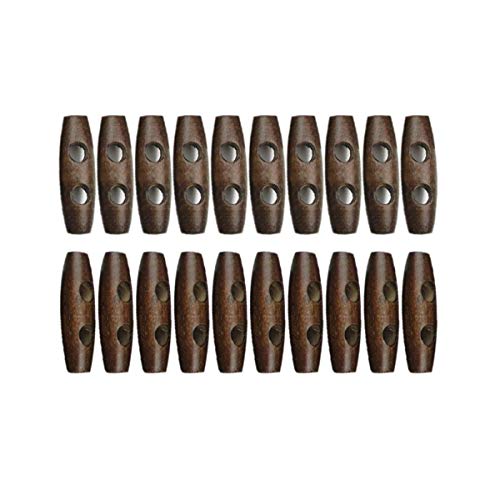 Knebelknöpfe aus dunklem Holz, 20 Stück, 30 mm, zum Nähen, Scrapbooking, Verzierungen, Basteln, Shabby Chic, Stricken, 20 Stück Knebelknöpfe aus dunklem Holz, 20 Stück, 30 mm, zum Nähen, Scrapbooking, Verzierungen, Basteln, Shabby Chic, Stricken, 20 Stück von BBLY