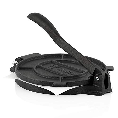 BBQ-Toro Gusseisen Tortilla Presse Ø 20 cm | für hausgemachte Tortillas | Tortillapresse, Maismehl Presse, Teigpresse | Druckpresse für Camping und zu Hause | Gusspresse, Formpresse, Backpresse BBQ-Toro Gusseisen Tortilla Presse Ø 20 cm | für hausgemachte Tortillas | Tortillapresse, Maismehl Presse, Teigpresse | Druckpresse für Camping und zu Hause | Gusspresse, Formpresse, Backpresse von BBQ-Toro