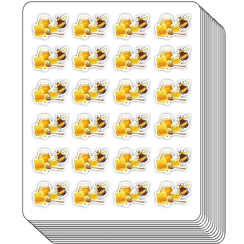 Honigbienen-Planer-Aufkleber – bezaubernde Honigbienen-Dekorationen für Scrapbook-Aufkleber, Bastelaufkleber, Kalenderzeitschrift-Aufkleber, Ledger-Aufkleber und DIY-Aufkleber für Kinder (1,3 cm, 200 von BBRGIRL