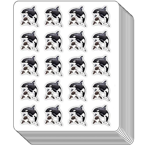 Orca Killerwal-Planer-Aufkleber – bezaubernde Orca-Killerwal-Dekorationen für Scrapbook-Aufkleber, Bastelaufkleber, Kalendermagazin-Aufkleber, Ledger-Aufkleber und DIY-Aufkleber für Kinder (1,3 cm, von BBRGIRL
