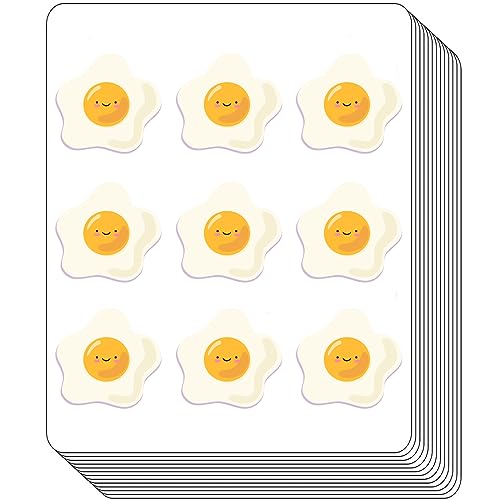 Spiegelei-Planer-Aufkleber, vielseitige Kalender, Bastelaufkleber für Scrapbook-Aufkleber, Bastelaufkleber, Kalenderzeitschrift-Aufkleber, Ledger-Aufkleber und DIY-Aufkleber für Kinder (2,5 cm, 100 von BBRGIRL