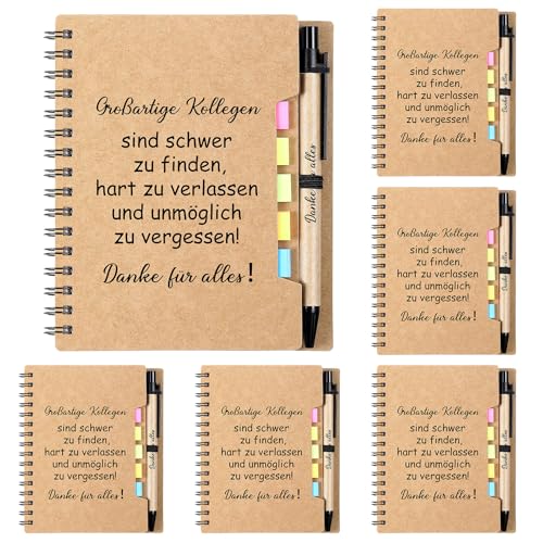 BBTO 6 Sets Danke Geschenk für Kollegen Mitarbeiter Weihnachten, Liniert Notizblöcke Danke für Alles Stifte Haftnotizen, Abschiedsgeschenk für Kollegin Arbeitskollegin Ruhestand Jobwechsel Büro BBTO 6 Sets Danke Geschenk für Kollegen Mitarbeiter Weihnachten, Liniert Notizblöcke Danke für Alles Stifte Haftnotizen, Abschiedsgeschenk für Kollegin Arbeitskollegin Ruhestand Jobwechsel Büro von BBTO